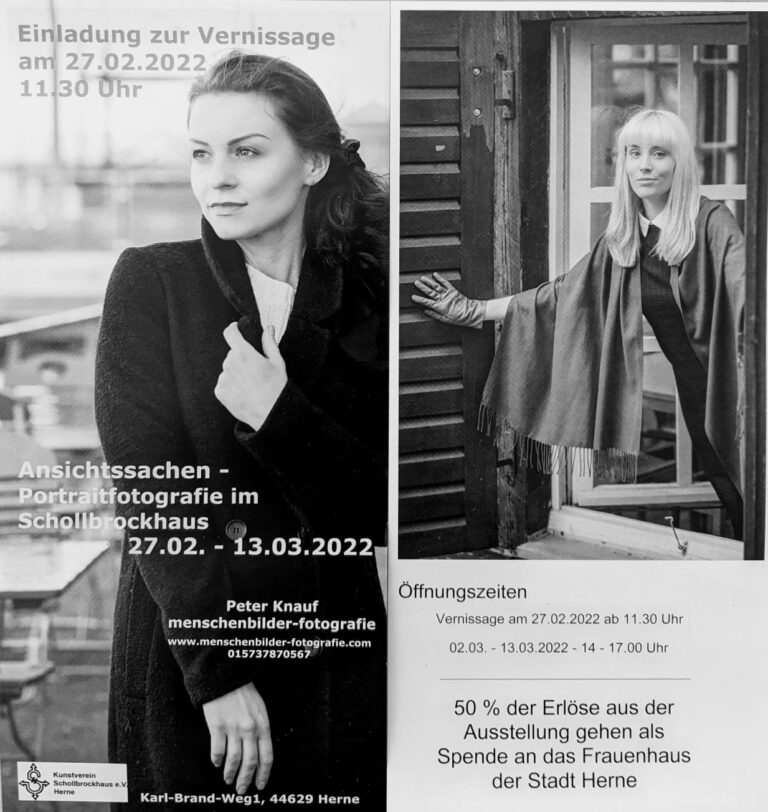 Read more about the article Ausstellung “Ansichtssachen – Portraitfotografie” Peter Knauf  27.2.22 – 13.03.22